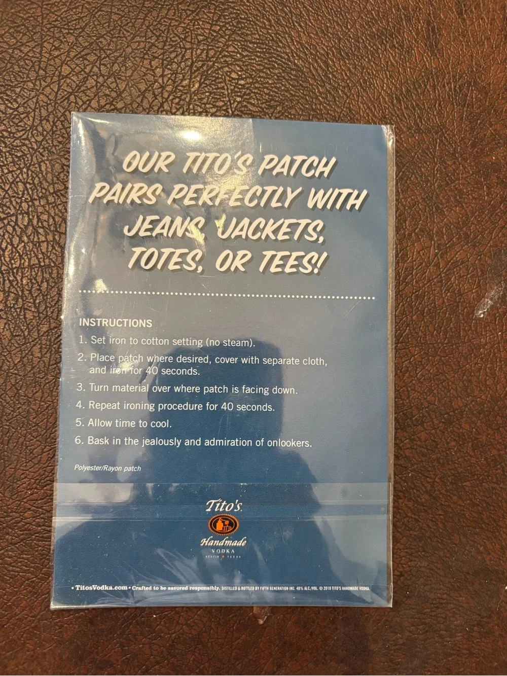 Tito’s Vodka Taster Patch